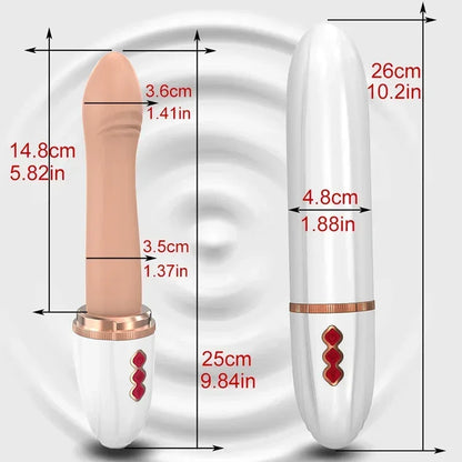 Telescopic Rotary Vibrator with Suction Cup