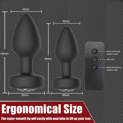 Remote Control Anal Vibrator — Wearable Silicone 3 Colours