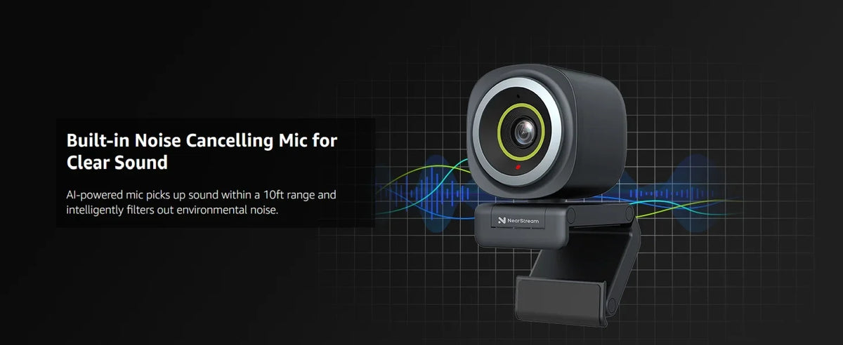 Camera with Dual Microphones & Autofocus