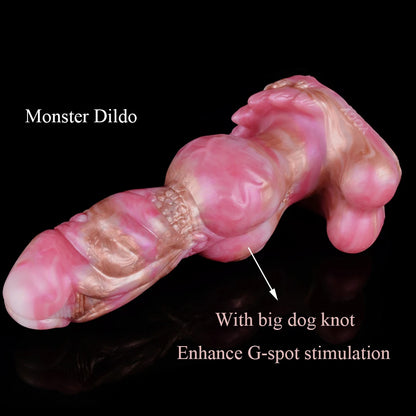 Knotted Wolf Fantasy Dildo — Suction Cup 2 Sizes