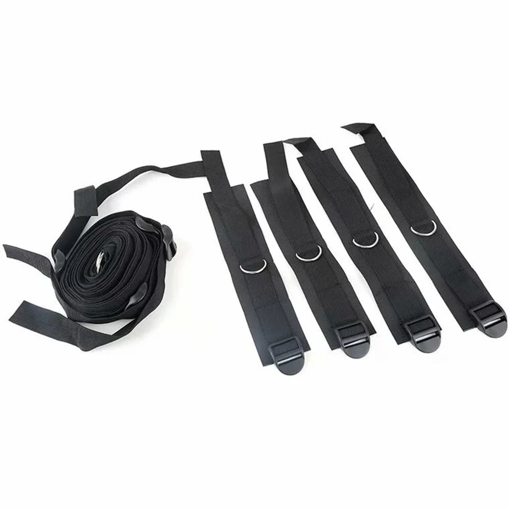 Bed Restraint Strap System with Wrist & Ankle Cuffs