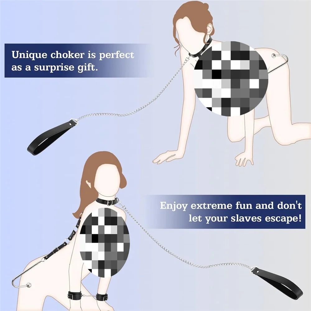 Premium Couples Exploration Kit – Hooks, Cuffs & Collar