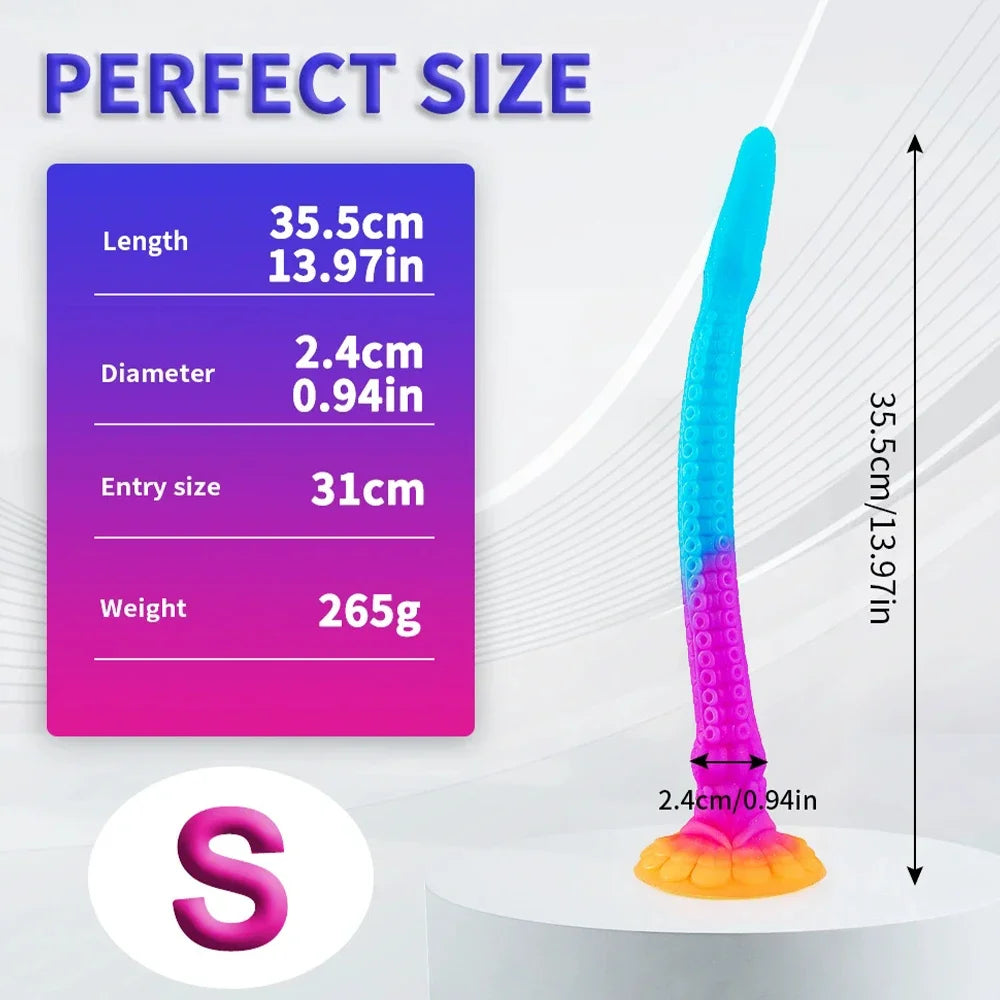 Extra Long Dragon Knotted Silicone Plug — 2 Sizes