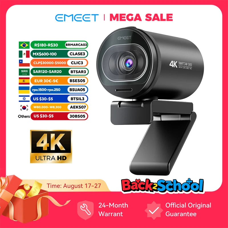 4K Ultra HD Streaming Webcam