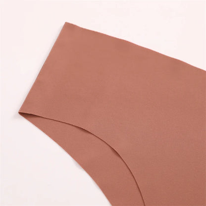 10PCS Seamless Women Panties V Waist Briefs Sexy Low Rise Underwear for Female Solid Color Ice Ultra Thin Breathable Lingere