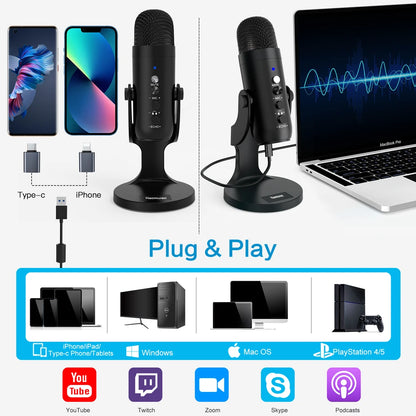 USB Studio Mic with Gain