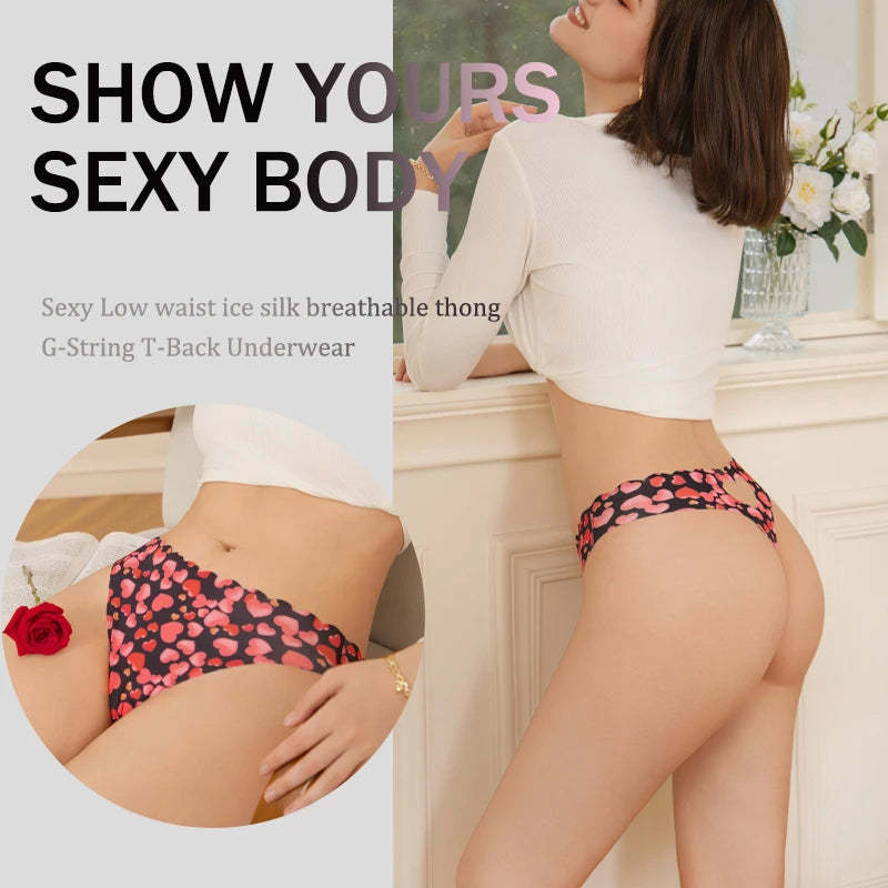 Solid Color Seamless Low Waist Soft Panties