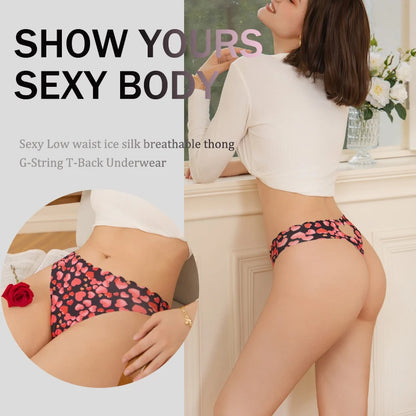 Solid Color Seamless Low Waist Soft Panties