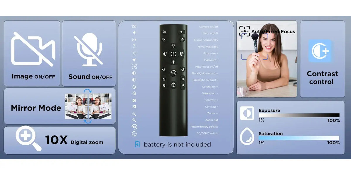4k LED Light Autofocus Webcam
