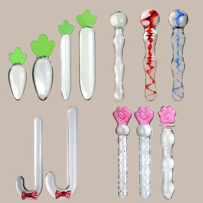Multi-Size Glass Plug for Solo Exploration