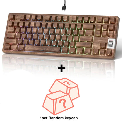 Wood Grain Mechanical Keyboard
