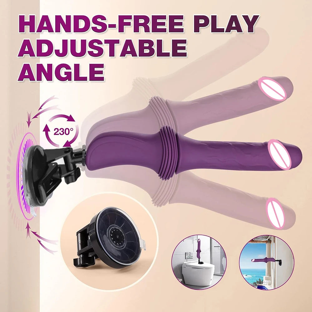 Realistic Telescopic Dildo 10 Vibration Modes