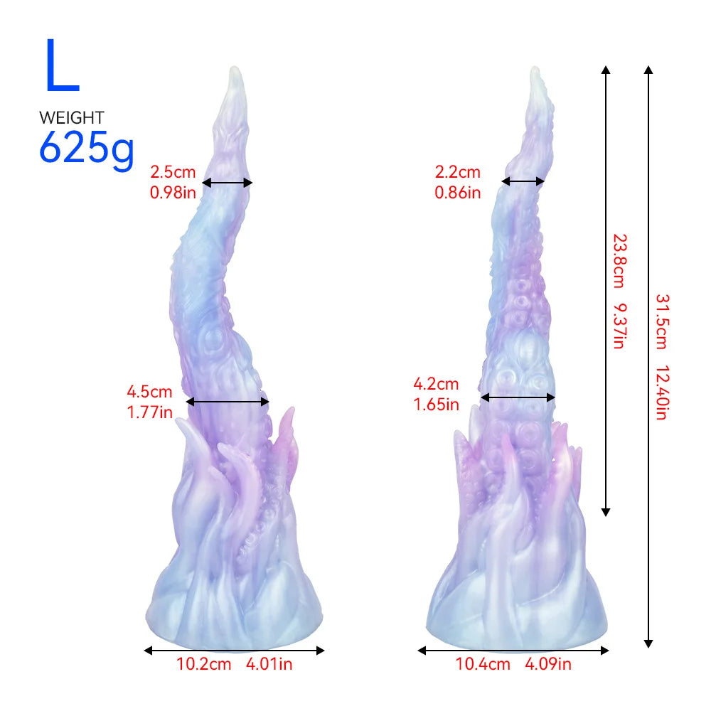 Fantasy Monster Silicone Massager — 4 Sizes M to XXXL