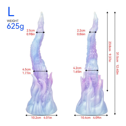 Fantasy Monster Silicone Massager — 4 Sizes M to XXXL