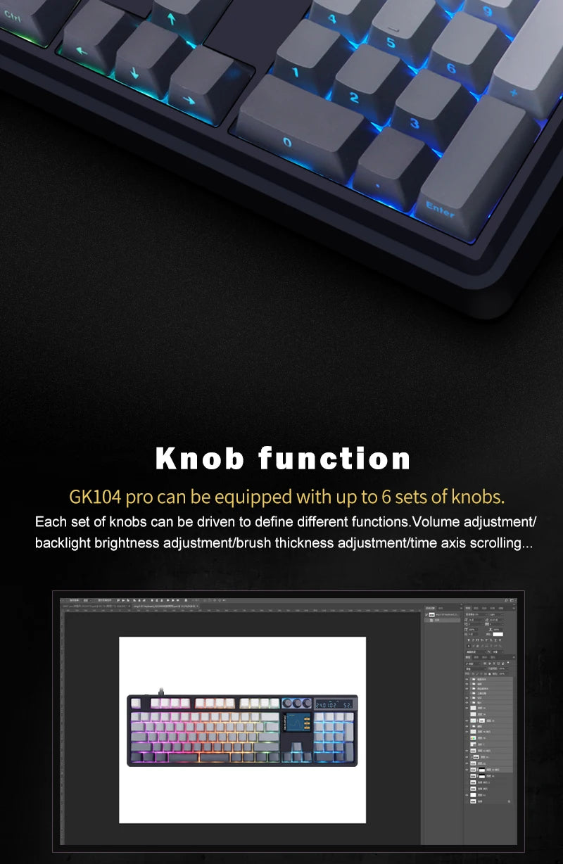 LCD Screen Mechanical Keyboard