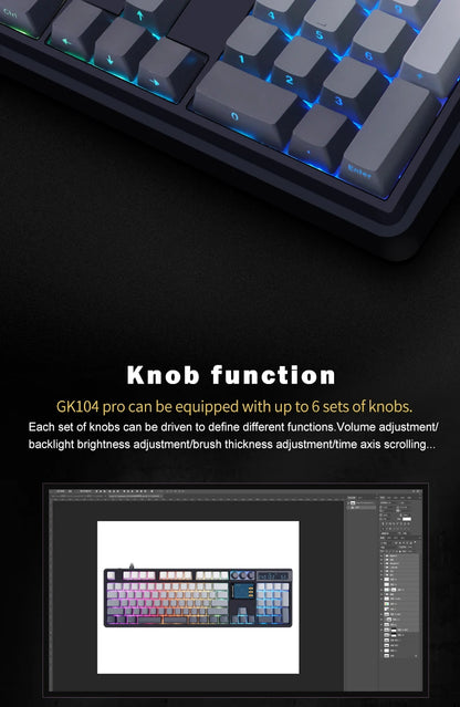 LCD Screen Mechanical Keyboard