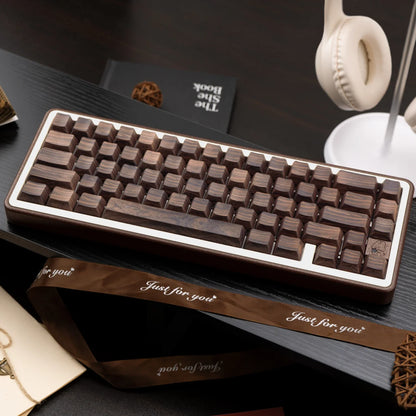 Stylish Wood Grain Mechanical Keycaps