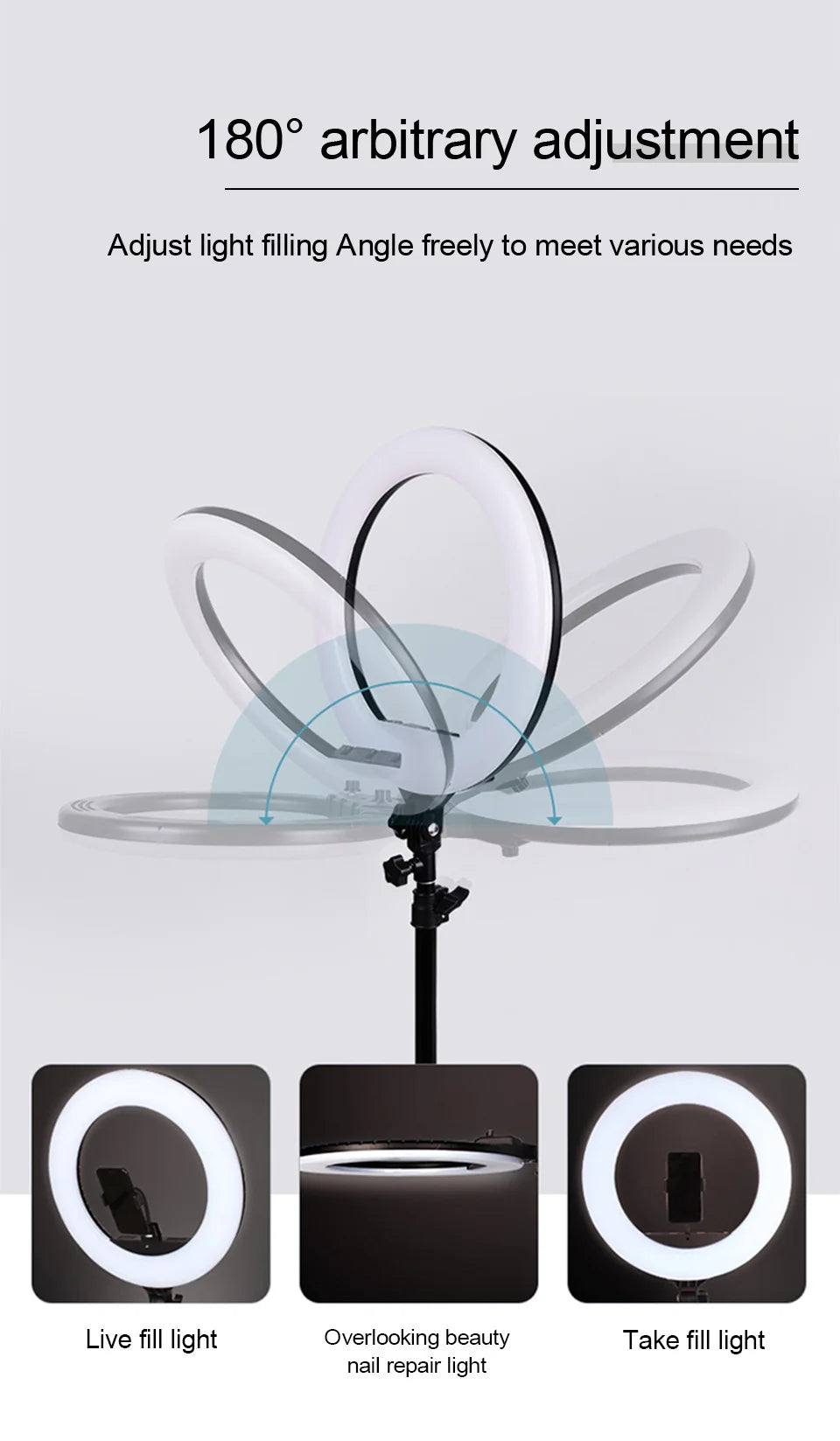 Remote Control Tripod Ringlight Stand