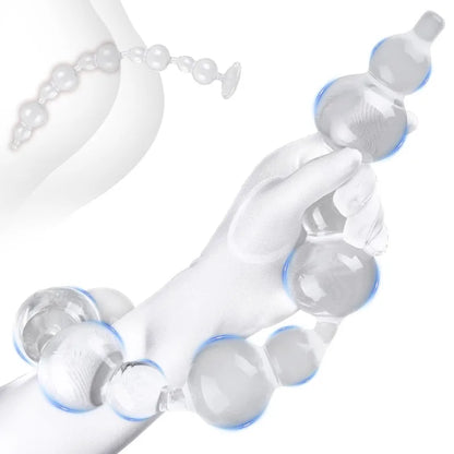 62cm Crystal Chain Beads Plug