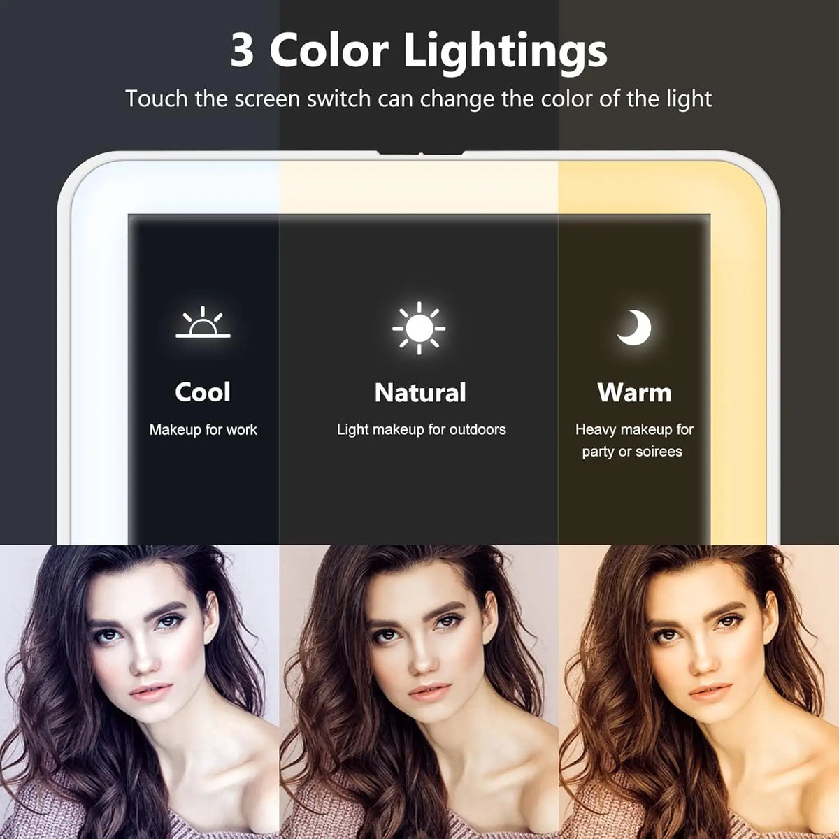 LED Foldable Travel Makeup Mirror