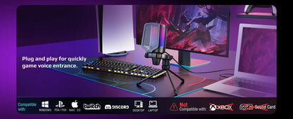 Plug & Play USB Mic for PC & Laptop