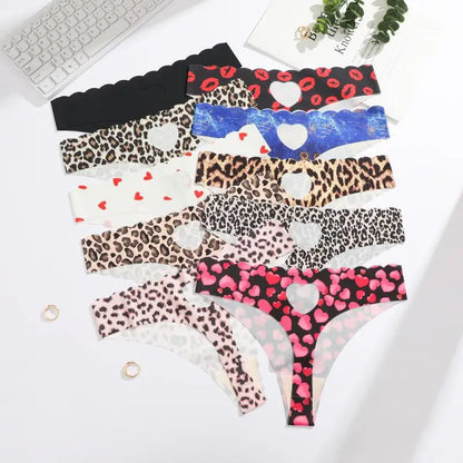 Solid Color Seamless Low Waist Soft Panties