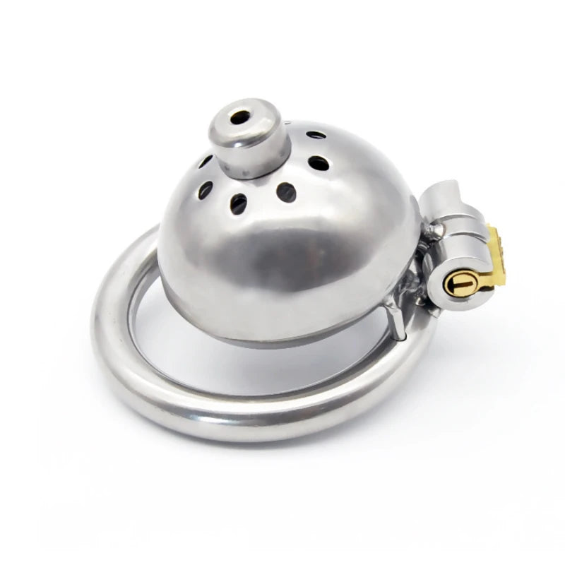Hand Polished Steel Chastity Cage