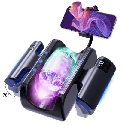 LCD Thrusting Stroker Machine with Phone Stand