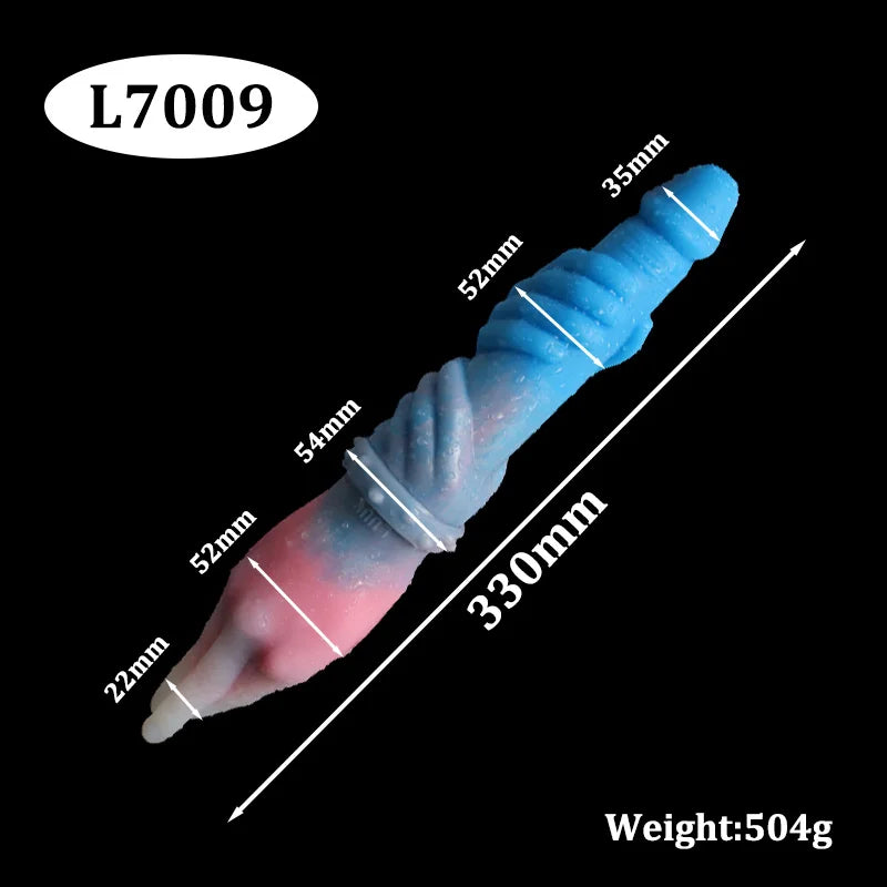 40cm Dual Horse Dog Knot Double Dildo — 3 Colours