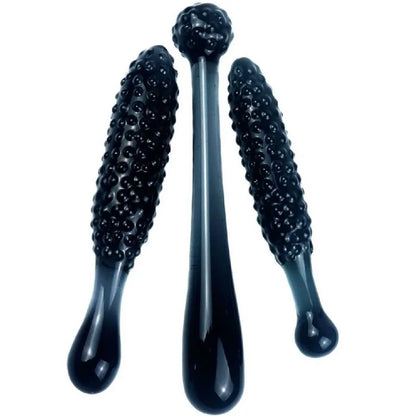 Black Crystal Glass Dildo for Men & Women