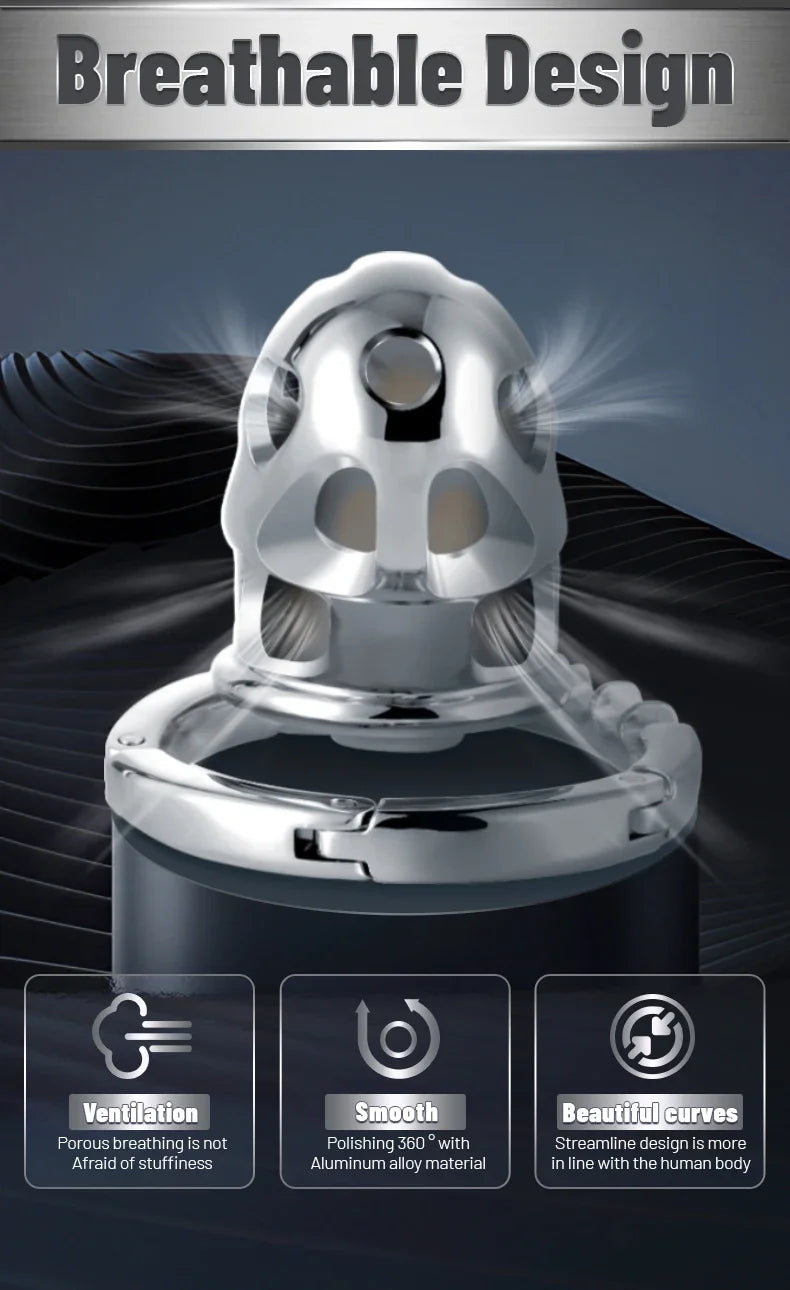 Premium Aluminum Chastity Cage