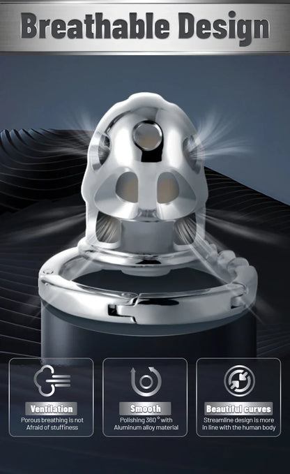 Premium Aluminum Chastity Cage