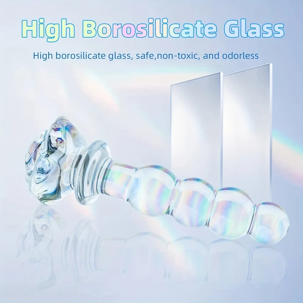 Premium Glass Rose Base Plug