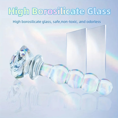 Premium Glass Rose Base Plug