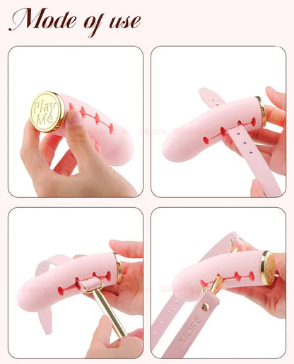 Silicone Open Mouth Gag with Adjustable Strap