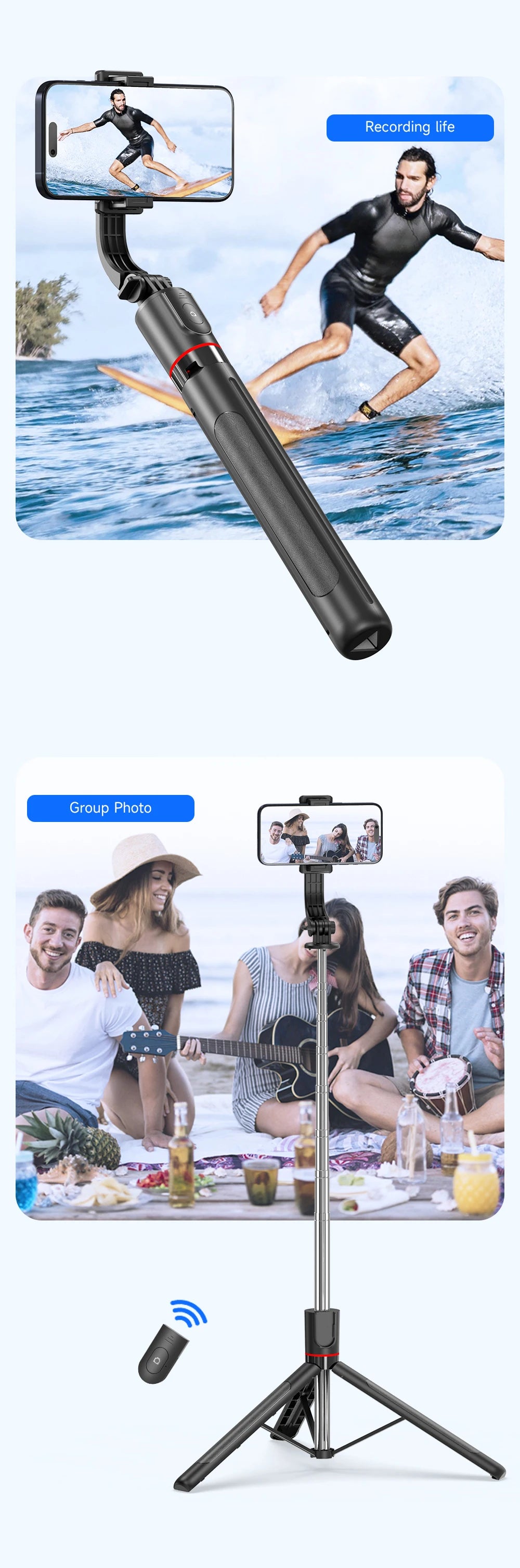 Wireless Remote Desktop Tripod