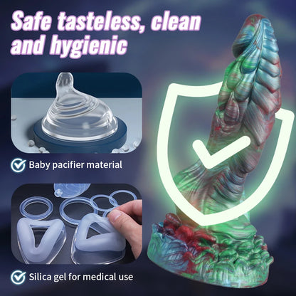 Silicone Suction Cup Massager Dildo — 3 Sizes