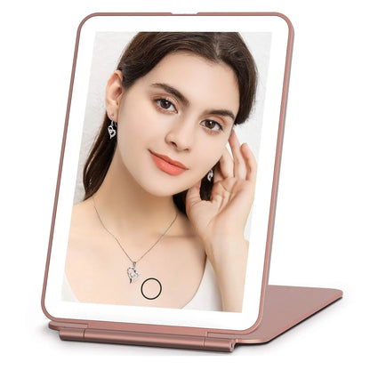 LED Foldable Travel Makeup Mirror