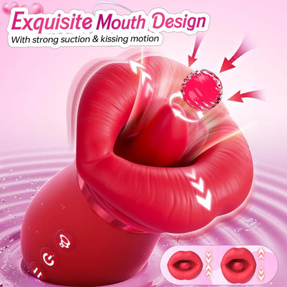 Rose Mouth-Shaped Vibrator Clitoral