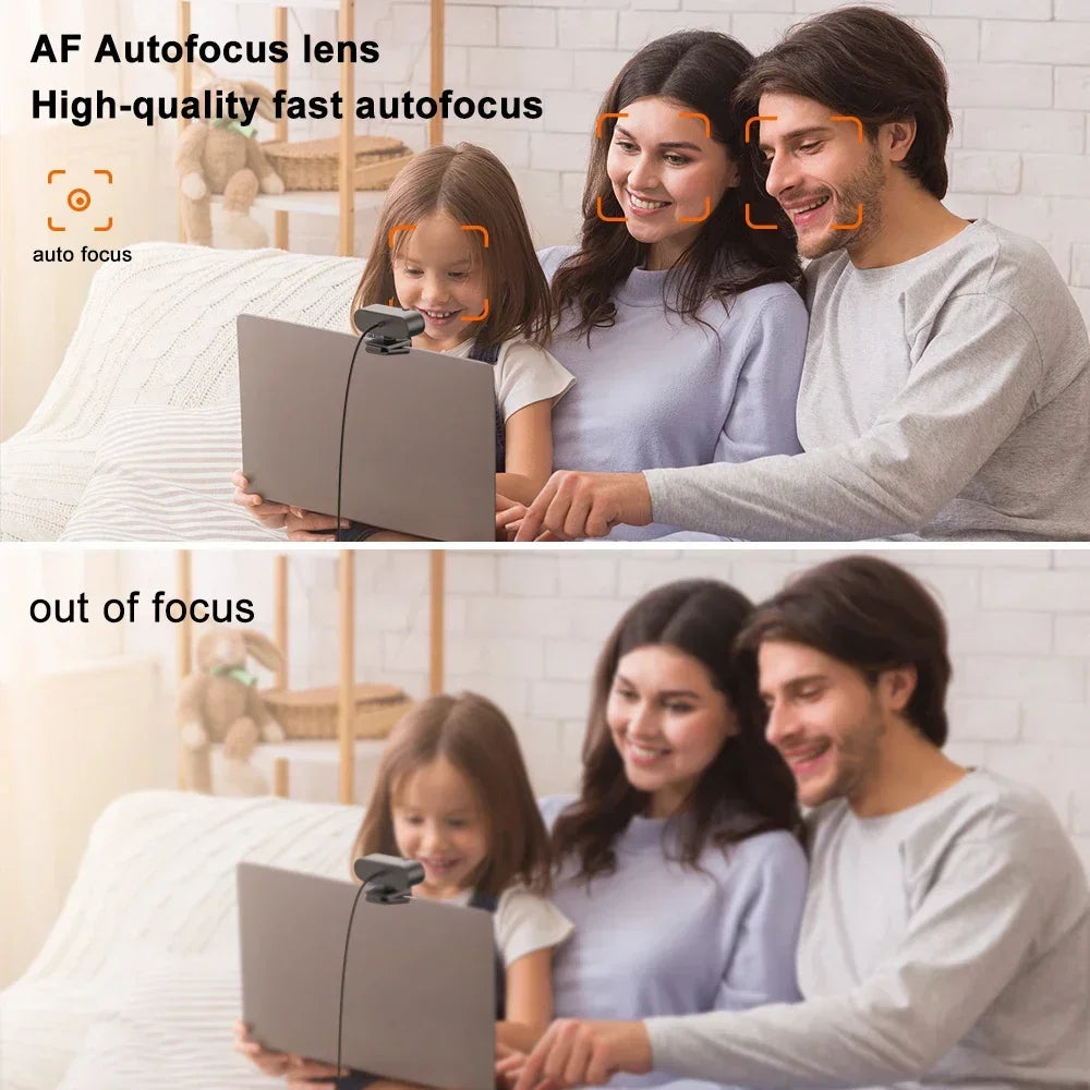 4K Webcamn With Mic & Auto Focus