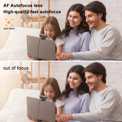 4K Webcamn With Mic & Auto Focus