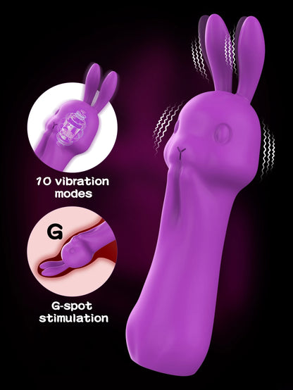 Carrot Rabbit Vibrator — Dual Suction and G-Spot