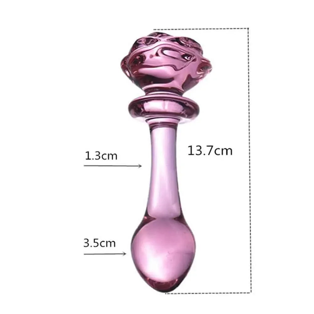 Premium Pink Glass Plug