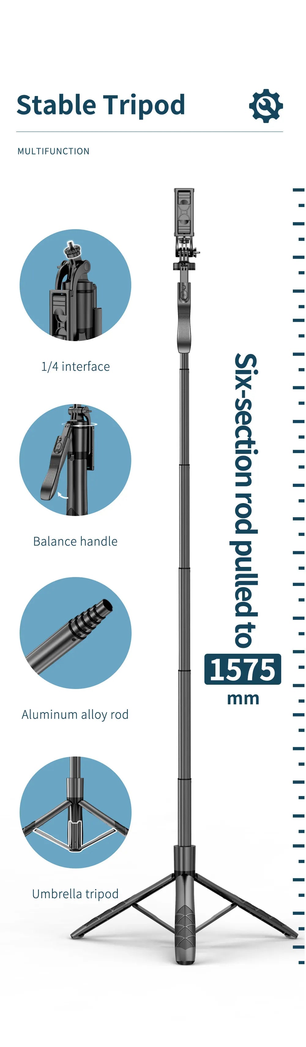 Overhead Shooting Phone Tripod