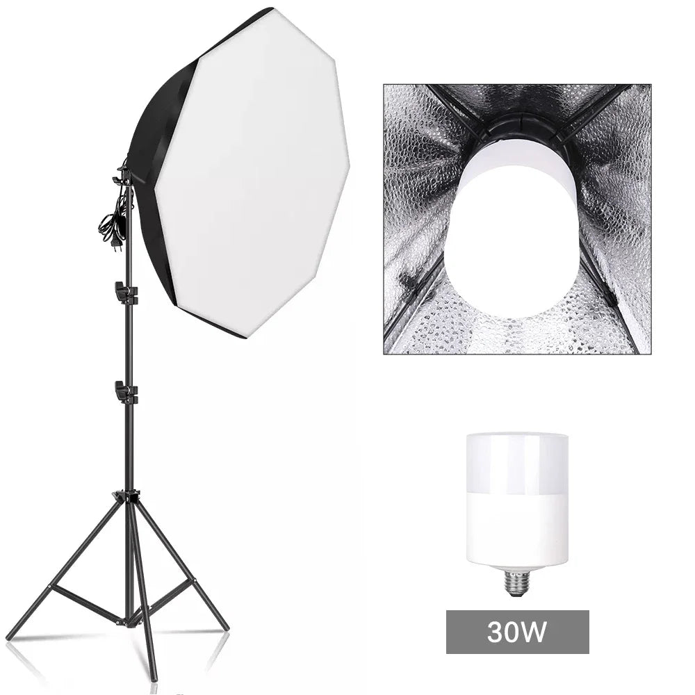 Studio Lighting with Global Plug Adapters