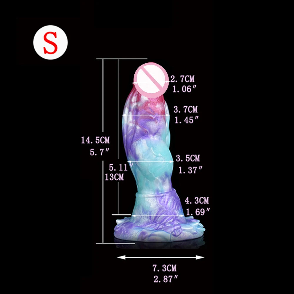 Fantasy Monster Silicone Massager — 4 Sizes M to XXXL