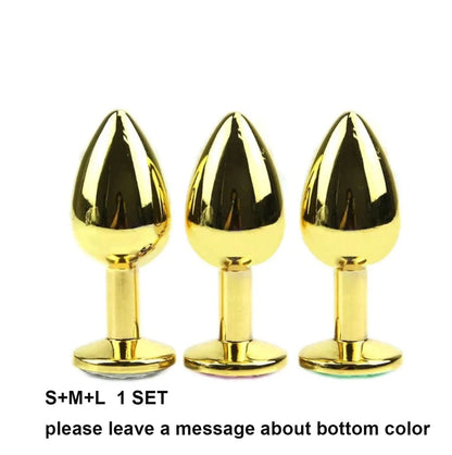 Gold-Plated Crystal Plug Set