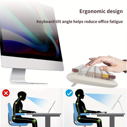 Unsharkable 104-key wireless keyboard full-size keyboard and mouse combination office keyboard with wireless mouse set