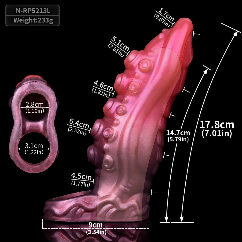 Large Knot Fantasy Silicone Sleeve Extender