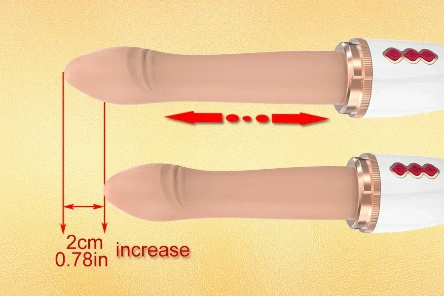 Telescopic Rotary Vibrator with Suction Cup